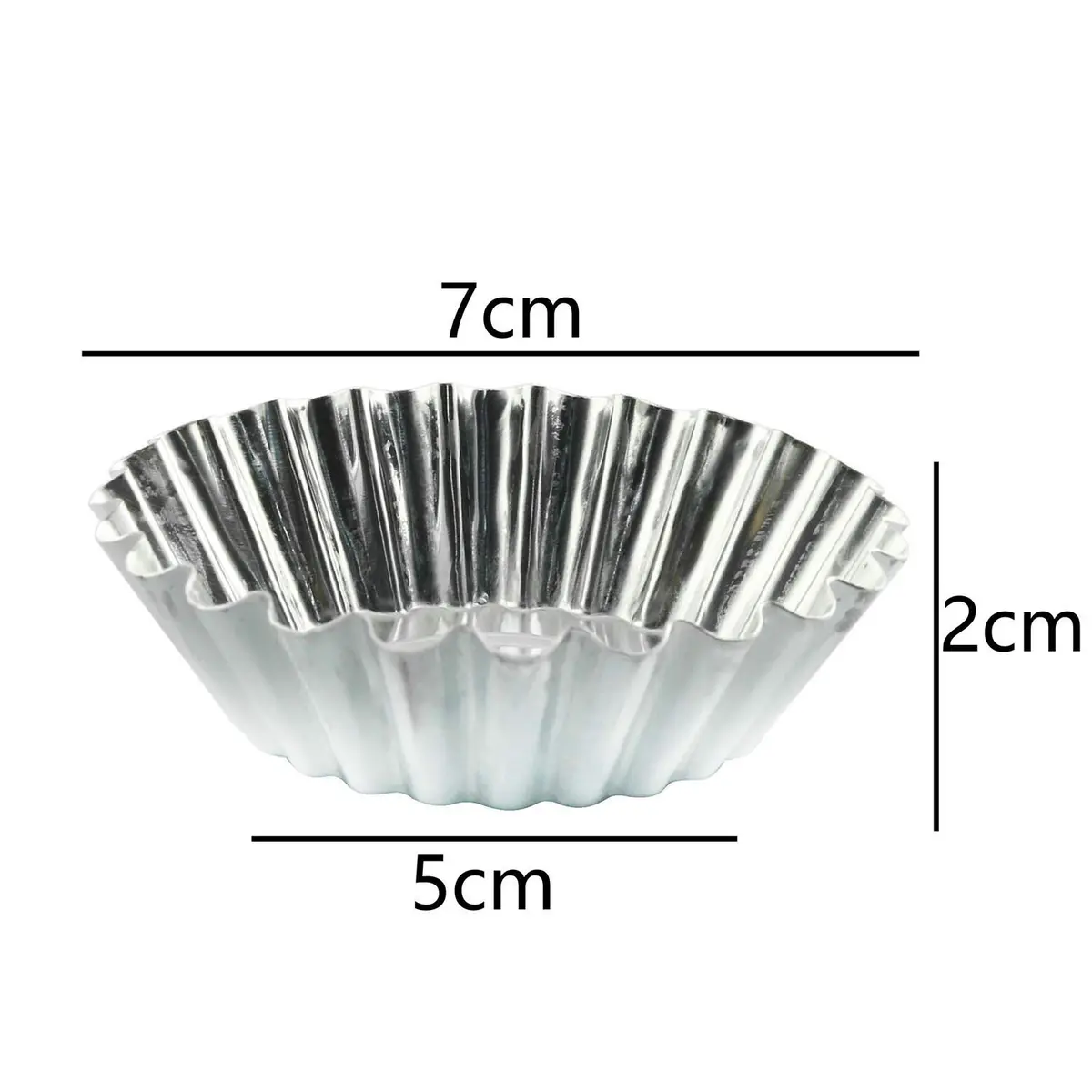 Tegg Egg Tart Mold 20PCS Aluminum Egg Tart Cupcake Cake Cookie Lined Mould Baking Tools | Durable, Reusable & Non-stick - view 5