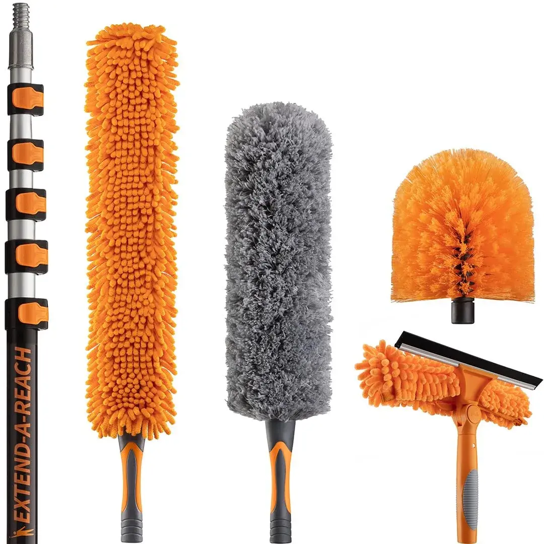 EXTEND-A-REACH High Reach Duster Kit with 5-24 ft Extension Pole | 7.3 m (24 ft) Max Reach - main product image