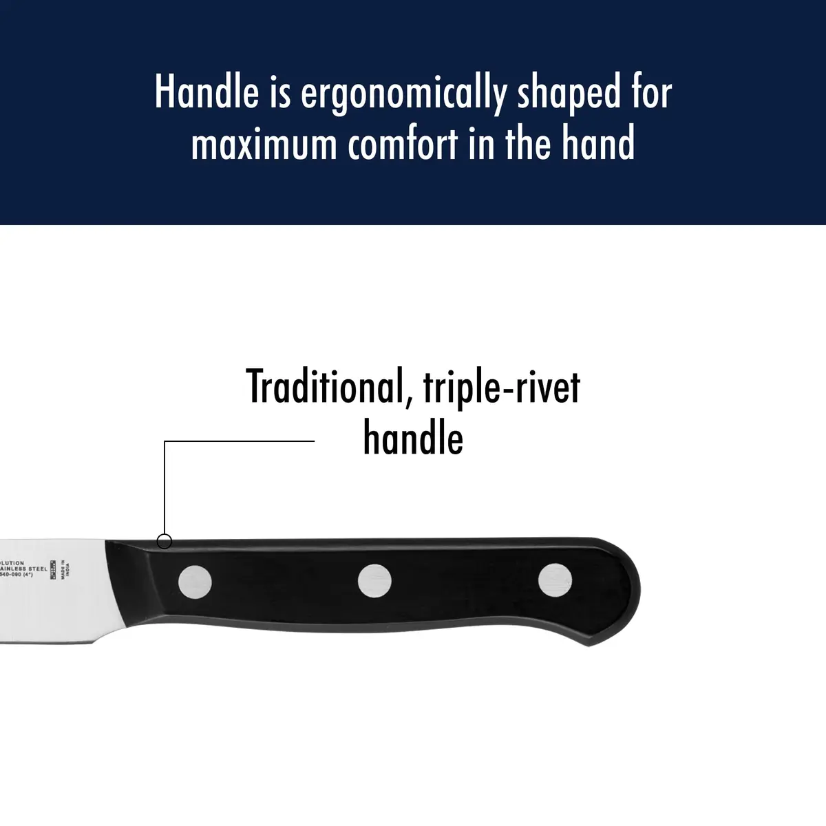 Henckels Solution 4 Inch Paring Knife | Razor-Sharp German Engineered Kitchen Tool - view 6
