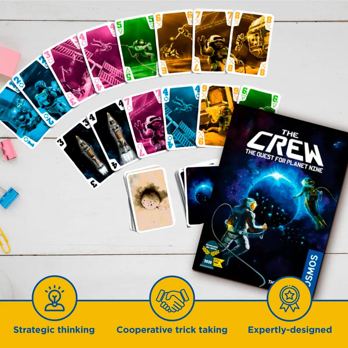 Thames & Kosmos The Crew Quest for Planet Nine Card Game | 50 Missions | Ages 10+ | 3-5 Players - view 6