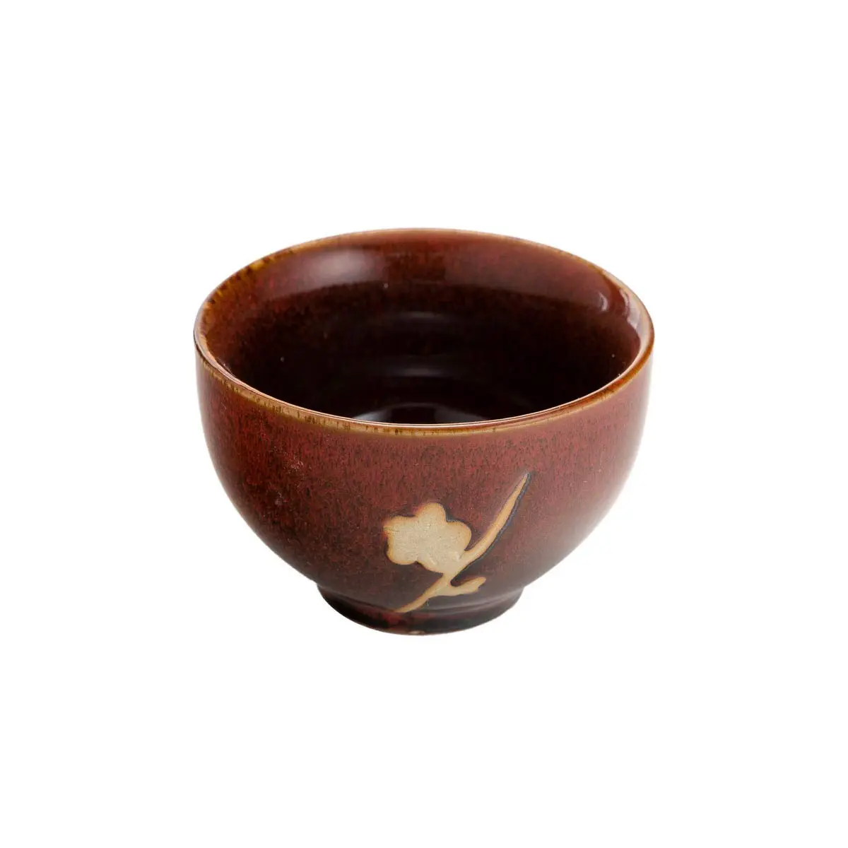 TJ Global Ceramic Tea Set with Teapots & Cups | Handmade Traditional Tea Ceremony Set (Red, 8 FL OZ) - view 7