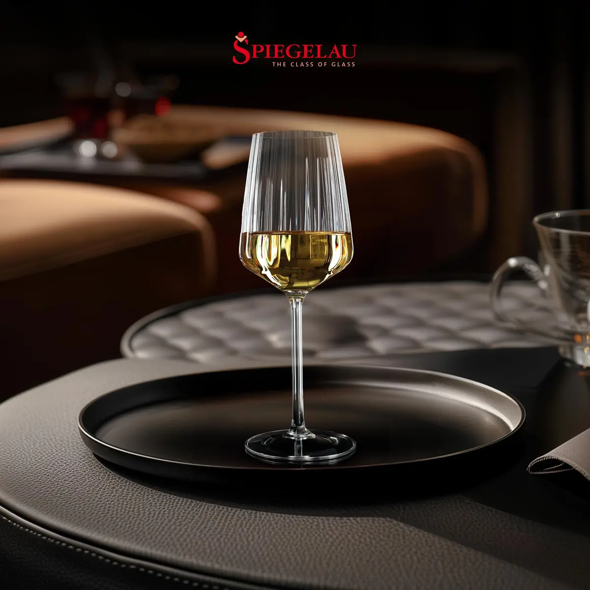 Spiegelau & Nachtmann White Wine Glass Set of 4 | Modern Diamond Shape, 440 ml, Dishwasher Safe - view 5