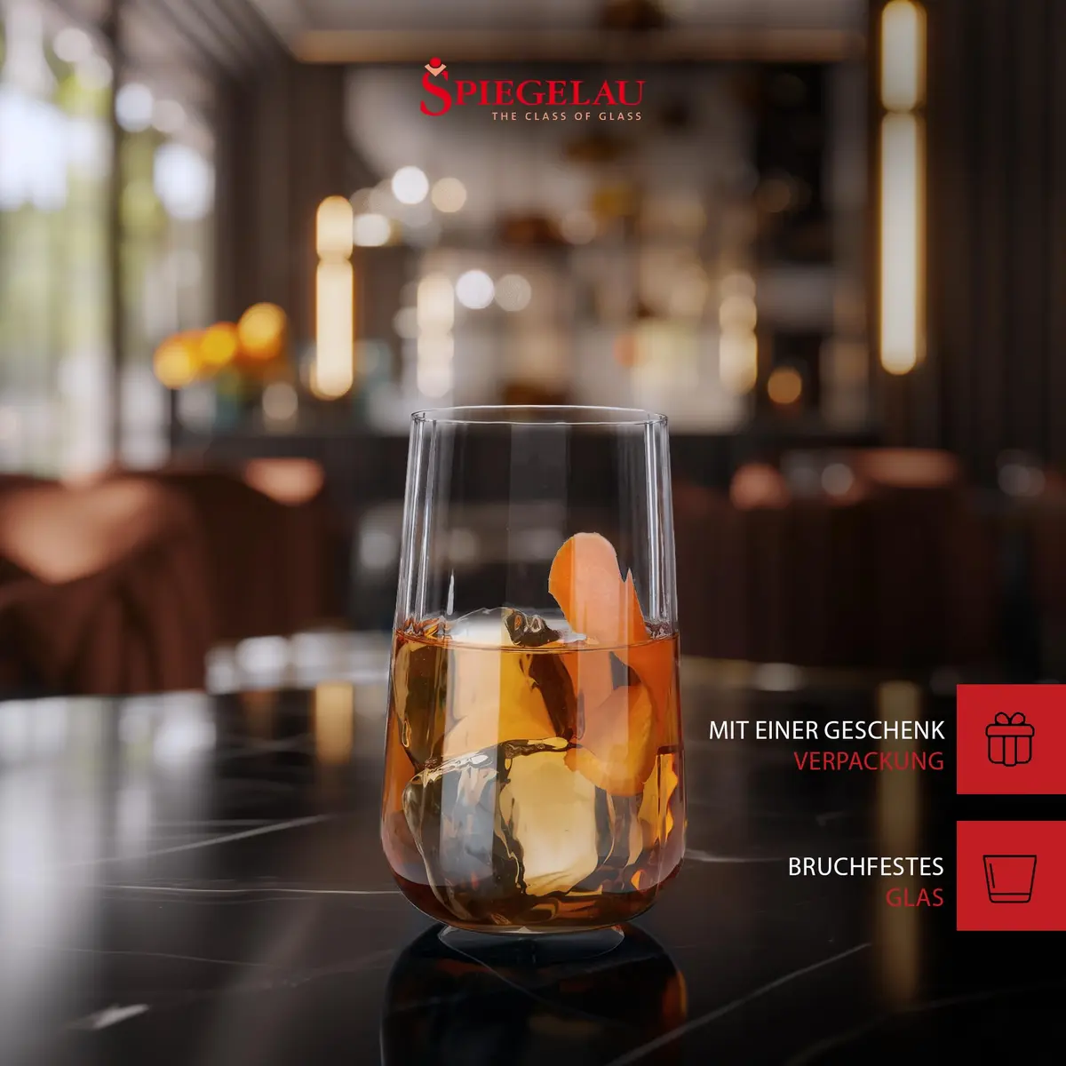 Spiegelau Lifestyle Longdrink Tumblers, Set of 4, 17 oz | European-Made Lead-Free Crystal - view 3