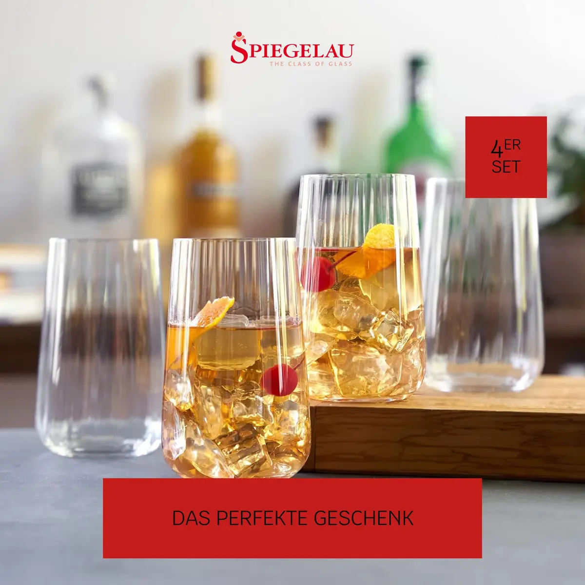Spiegelau Lifestyle Longdrink Tumblers, Set of 4, 17 oz | European-Made Lead-Free Crystal - view 4
