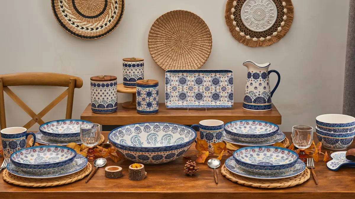 Bico Blue Talavera Ceramic 2.5 Qt Pitcher | Decorative & Dishwasher Safe - view 6