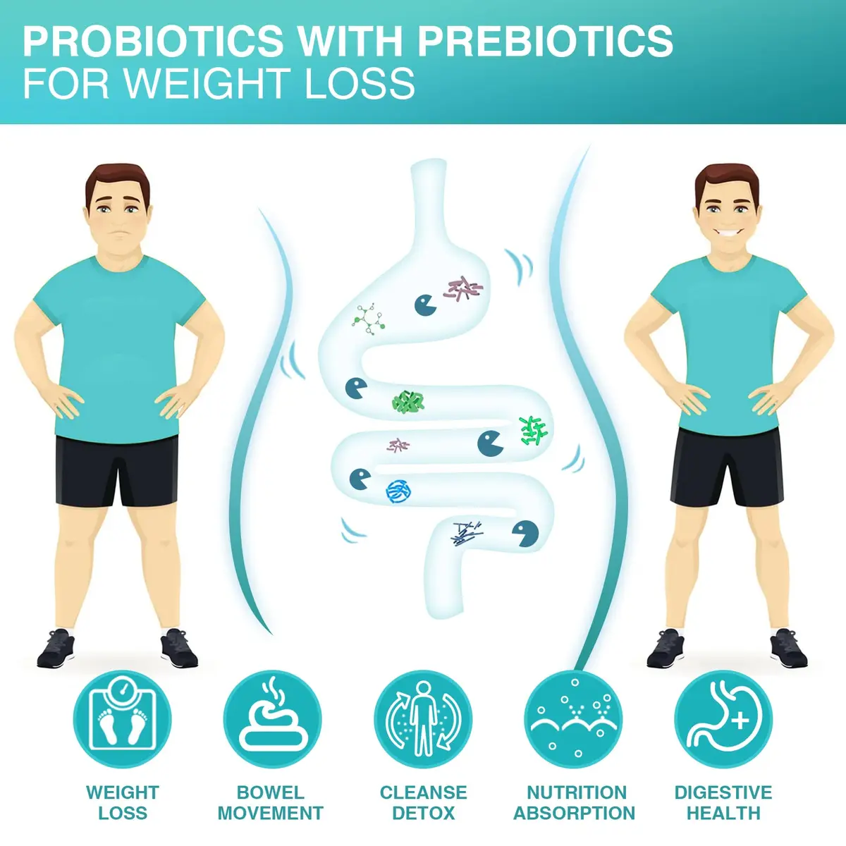 NATURE TARGET Probiotics for Men 90 Veggie Tablets | 60 Billion CFU for Digestive & Immune Support - view 4