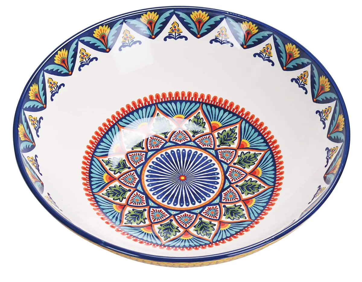 Bico Havana Ceramic 13 inch Serving Bowl | Contemporary, Microwave & Dishwasher Safe - view 3