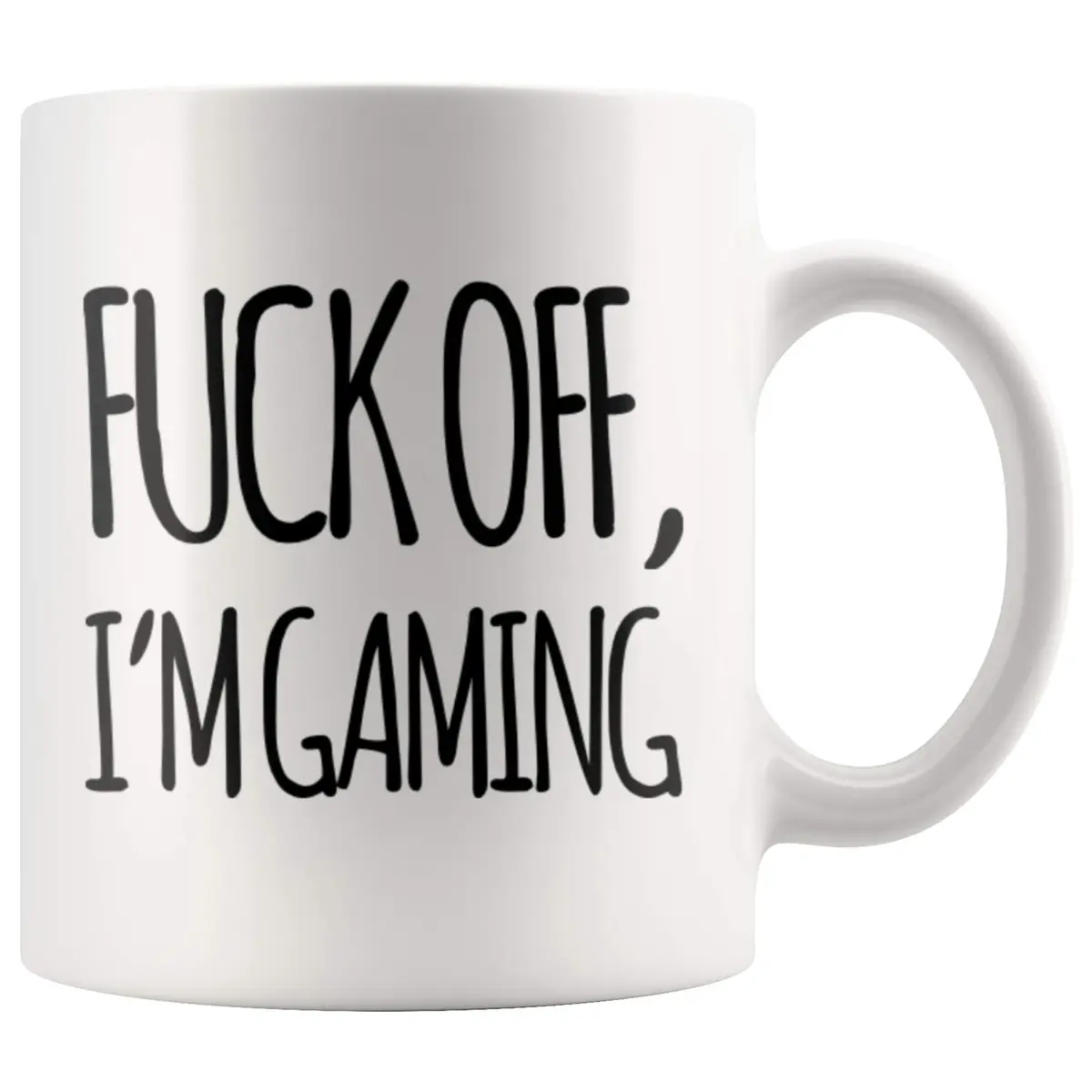 Panvola "Fuck Off Im Gaming" Gamer Gift Mug 325 ml (11 oz) | Funny Ceramic Coffee Cup for Gamers - main product image