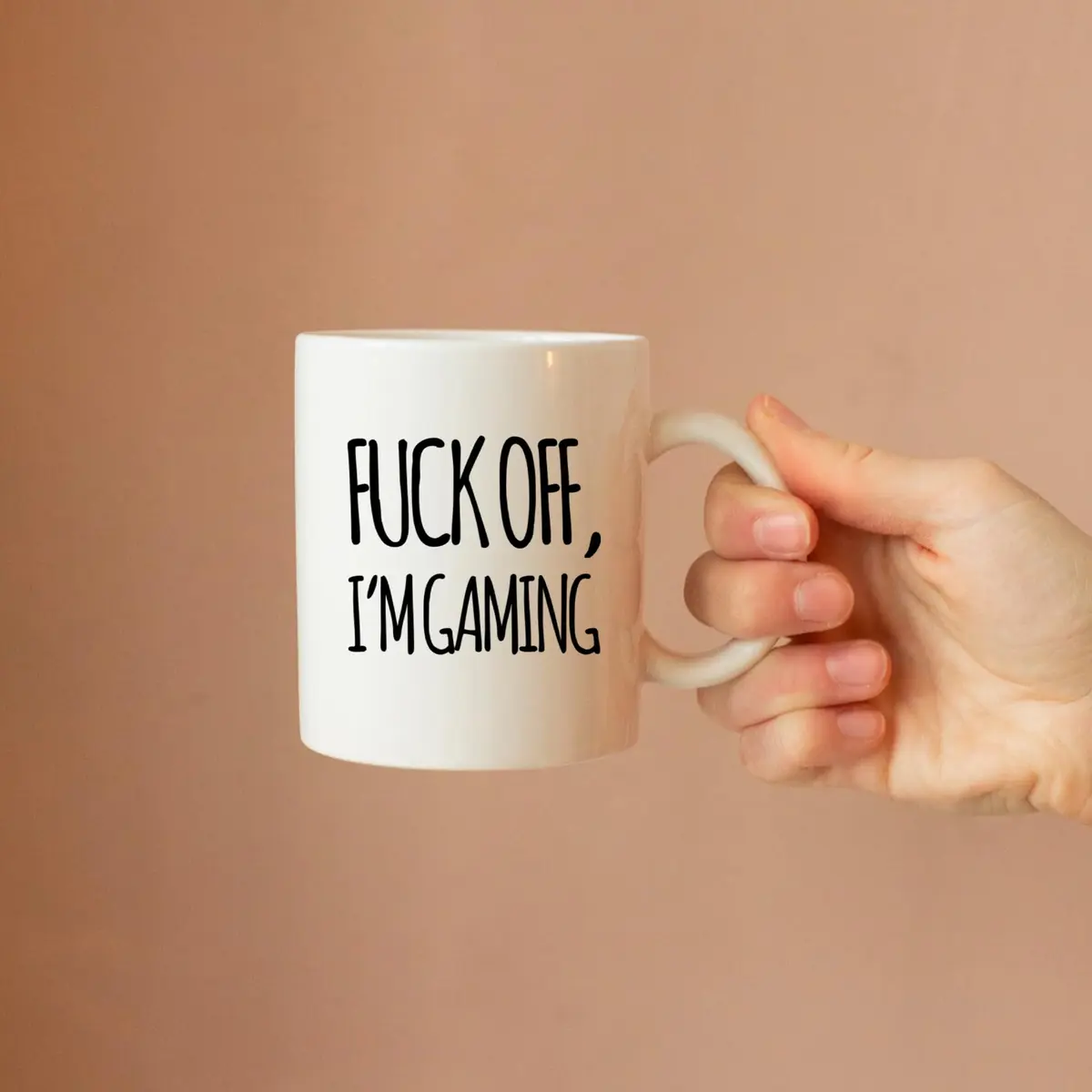 Panvola "Fuck Off Im Gaming" Gamer Gift Mug 325 ml (11 oz) | Funny Ceramic Coffee Cup for Gamers - view 5