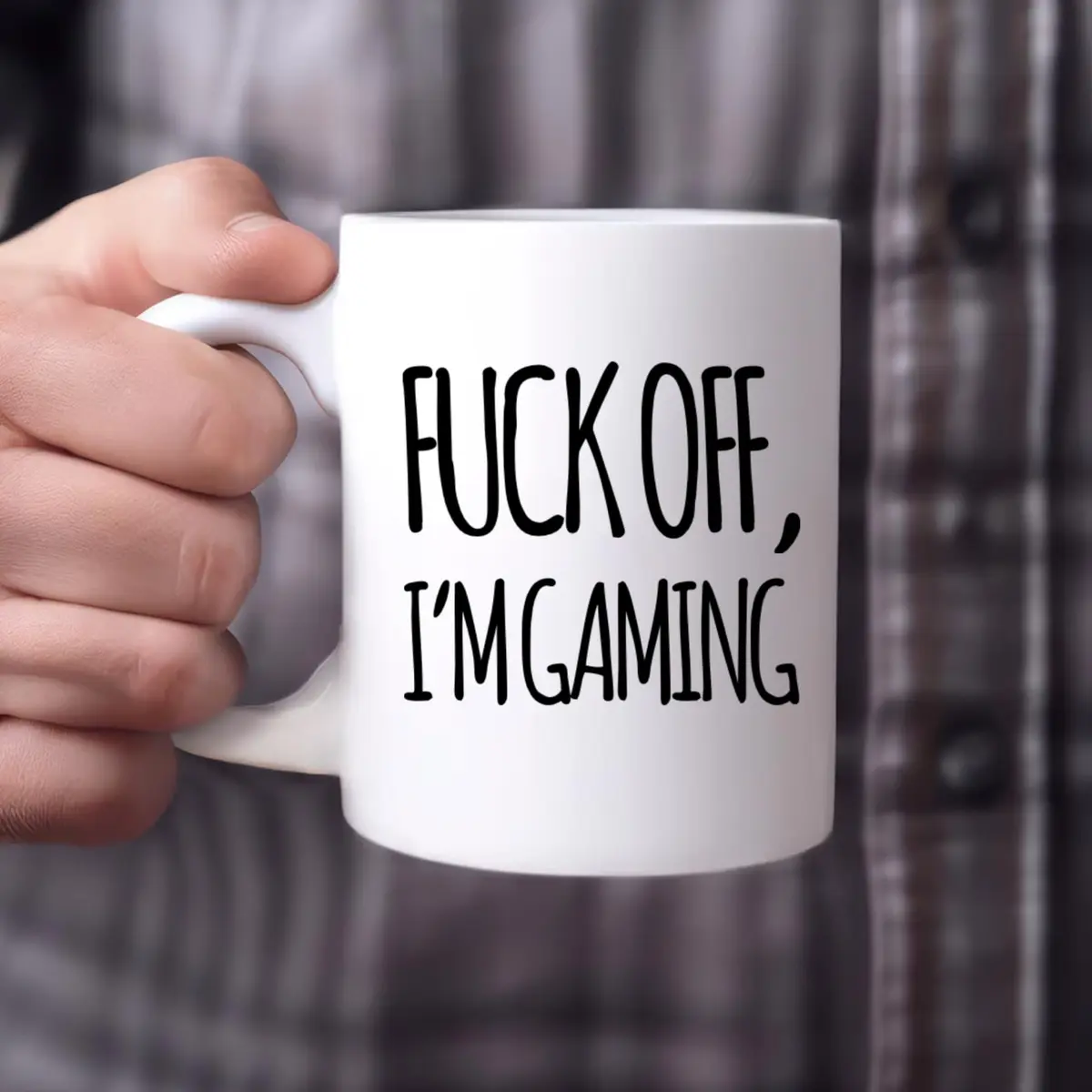 Panvola "Fuck Off Im Gaming" Gamer Gift Mug 325 ml (11 oz) | Funny Ceramic Coffee Cup for Gamers - view 3