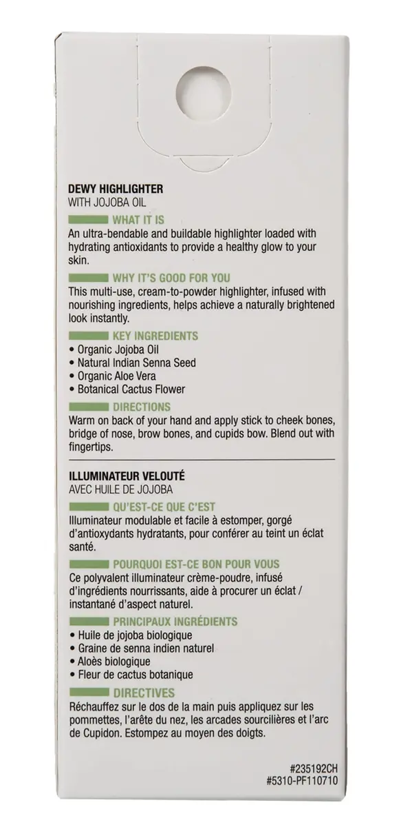 Physicians Formula Organic Wear Dewy Highlighter Stick Makeup 7.5g (0.3 Oz) | Hydrating Antioxidants for Healthy Glow - view 6