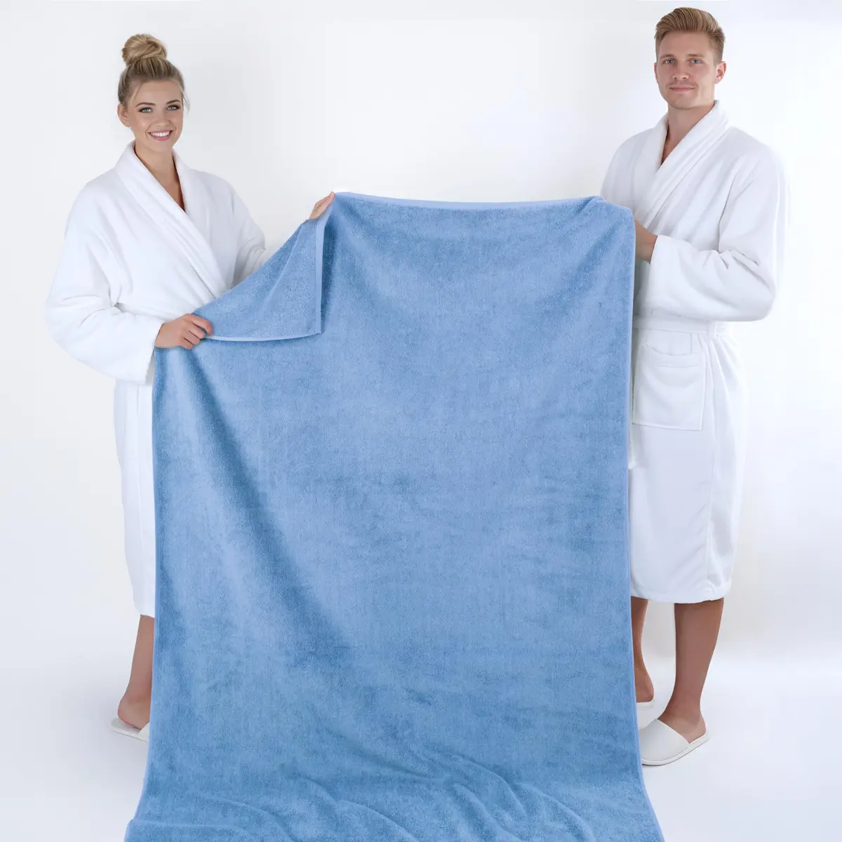 American Soft Linen 100% Cotton Turkish Towels 40x80 XL Bath Sheet | Luxury, Oversized & Quick-Dry - view 5