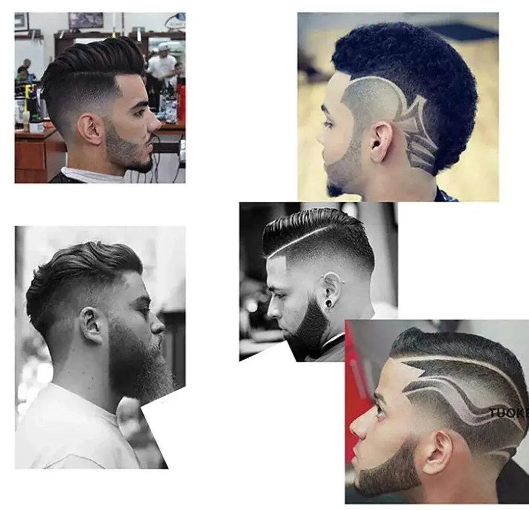 As always Men's Beard Shaping Tool With Inbuilt Comb Clear Plastic Template for Goatee Mustache Sideburns, Jaw Cheek/Neck Line, Symmetric/Curve/Step Cut (1-Piece) - view 2