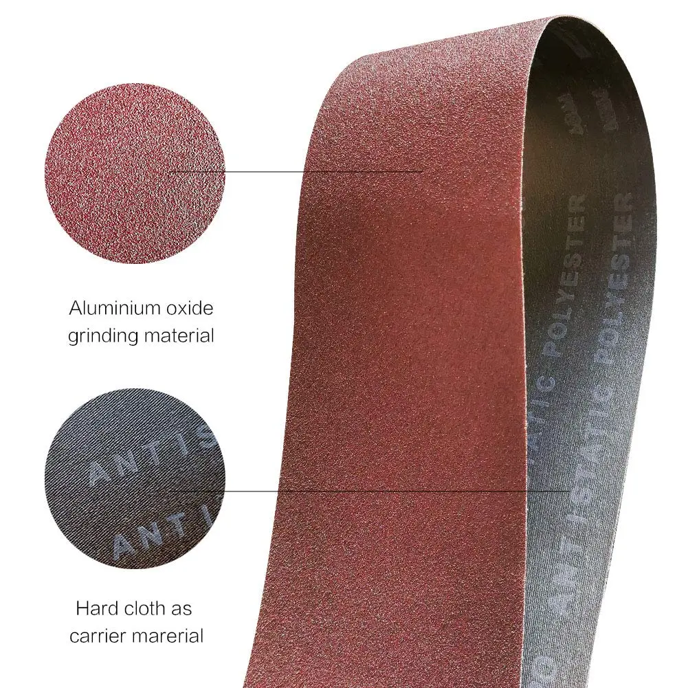 TPmax 1x30 inch Sanding Belt Pack | Aluminum Oxide, 12 Pcs, Assorted Grits for Power Sander - view 5