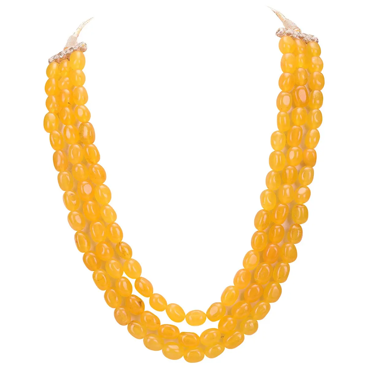 Ratnavali Jewels Quartz Multi Layer Strand Mala Beads Necklace 45cm | Elegant Traditional Jewelry for Women - main product image