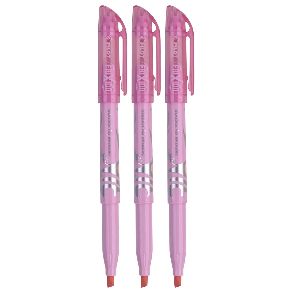 Pilot FriXion Pastel Erasable Highlighter 3 Pack | Pink Ink, Chisel Tip, Water-Based, Ambidextrous - main product image
