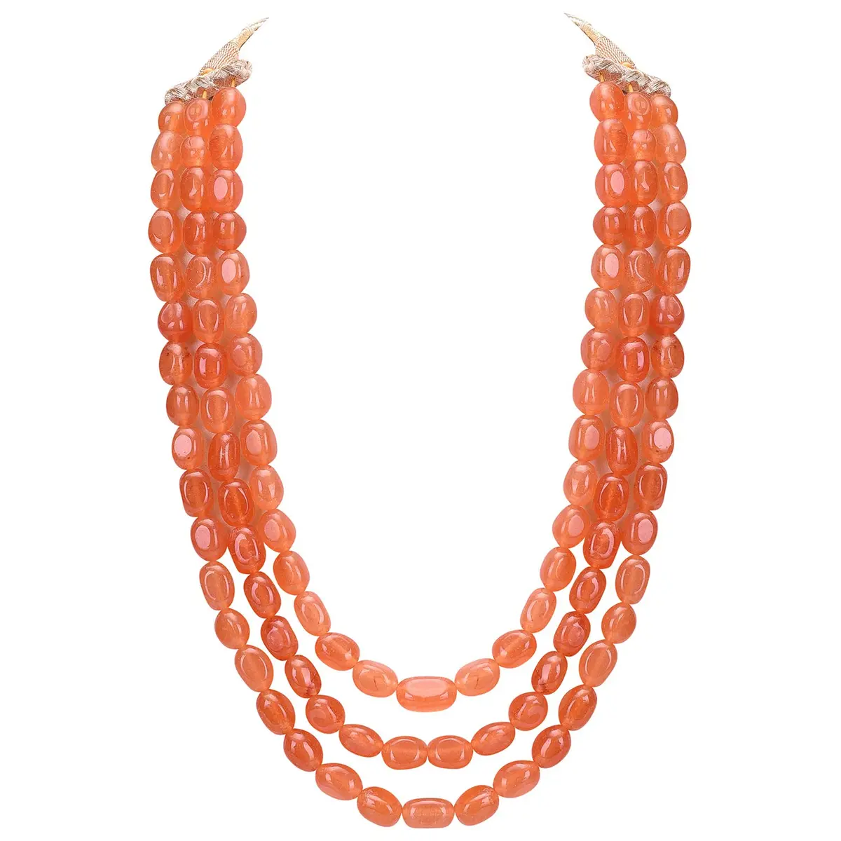 Ratnavali Jewels Quartz Multi Layer Strand Mala Beads Necklace 18inch | Traditional & Trendy Ethnic Jewelry - main product image