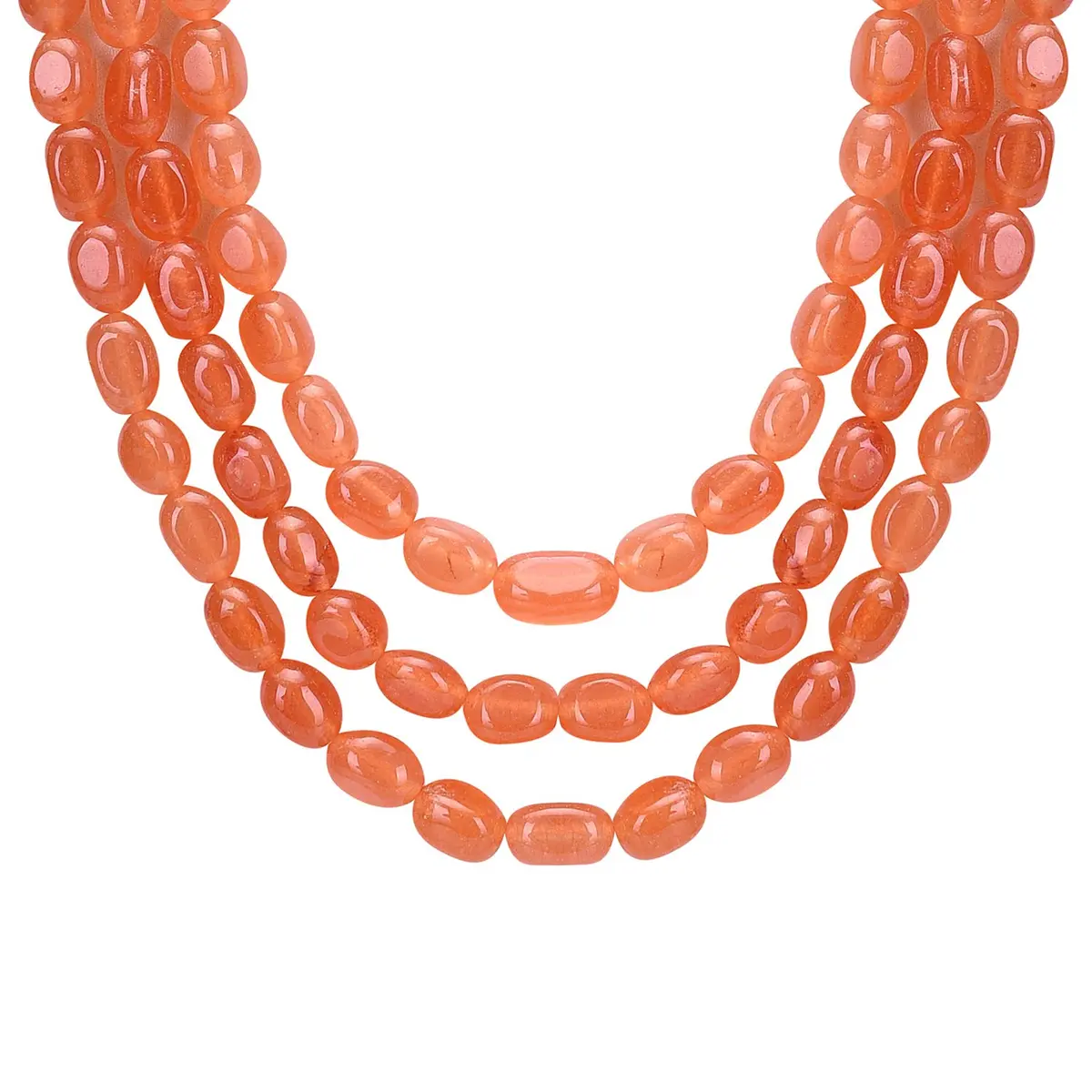 Ratnavali Jewels Quartz Multi Layer Strand Mala Beads Necklace 18inch | Traditional & Trendy Ethnic Jewelry - view 2