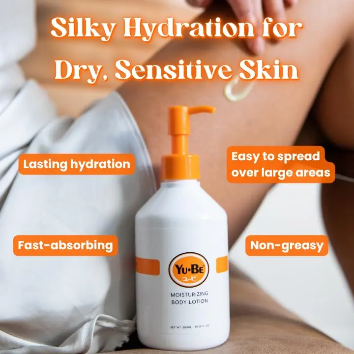 Yu-Be Body Lotion for Dry, Sensitive Skin | Non-Greasy, Fast-Absorbing Moisturizer 10.25 fl oz (2-Pack) - main product image