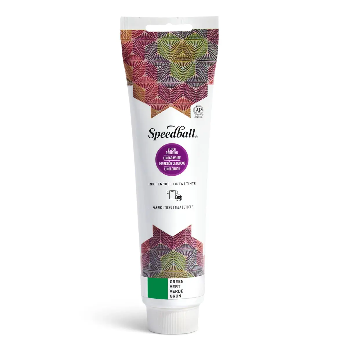 Speedball Fabric Block Printing Ink Green 148ml (5 fl oz) | Oil-Based for Cotton, Polyester, Blends, Linen, Rayon - main product image