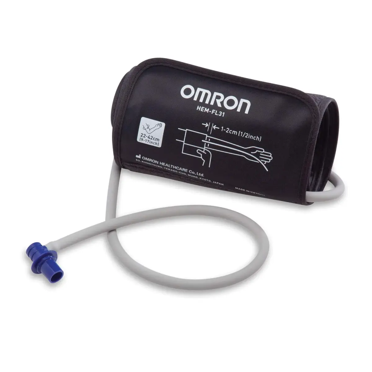 Omron HEM-FL31-B Easy-Wrap ComFit Cuff for Large Arms (25 cm - 43 cm) | Accurate Readings with Full Circumference Inflation - main product image