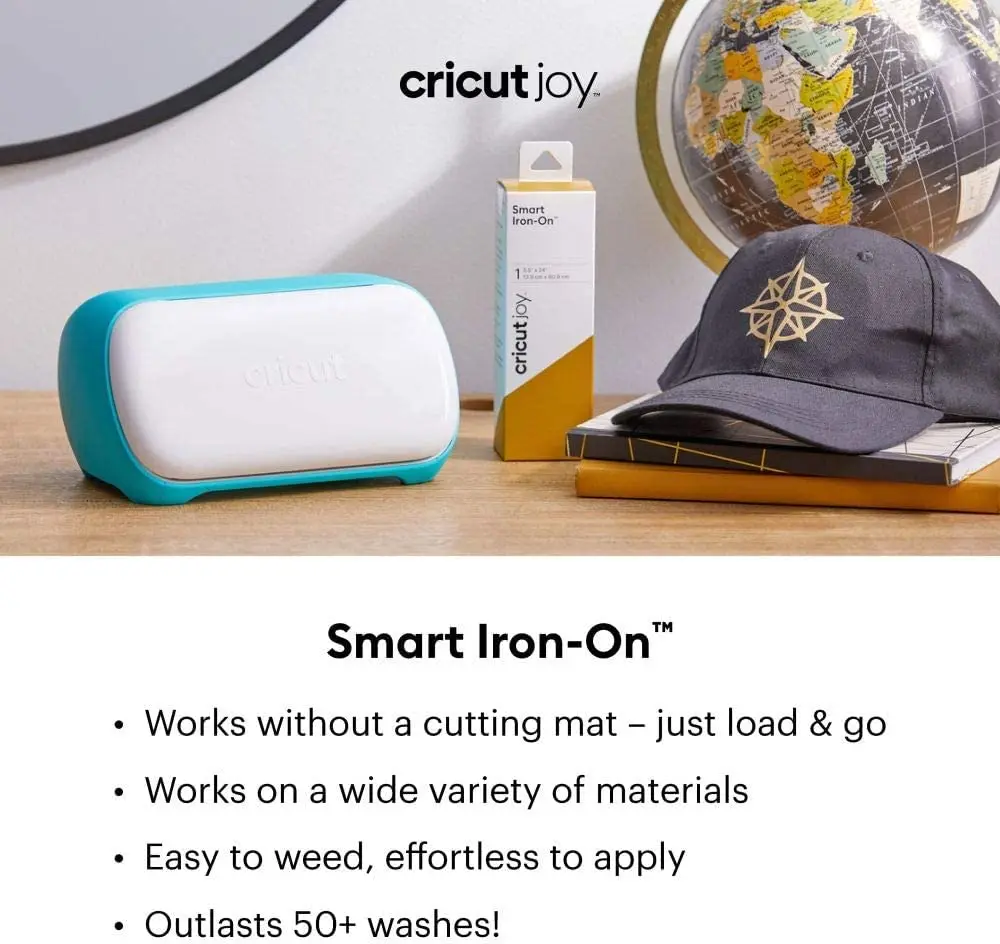 Cricut Smart Iron On (5.5in x 24in, Translucent Blue) for Joy Machine | Matless Cutting & Repeated Use - view 3