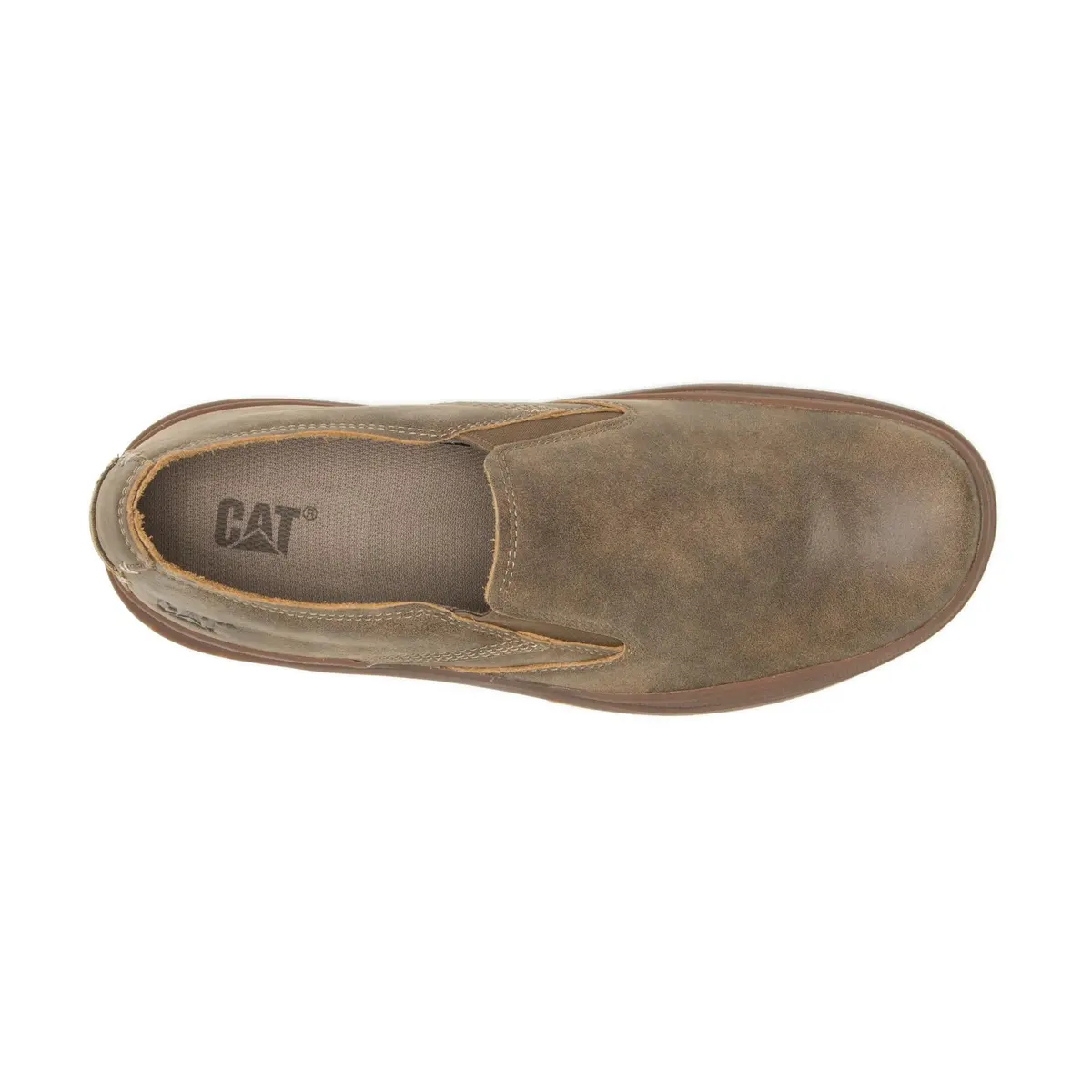 CAT Mens Fused Slip On Loafer, Beaned,9 | Casual Comfort with Leather & EVA - view 8