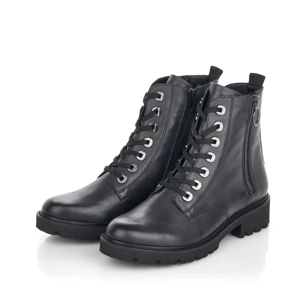 Remonte Women Ankle Boots D8671 | Ladies Lace-up Boot with Removable Insole, Blue Blau 14, US Size 8.5/9 - view 9