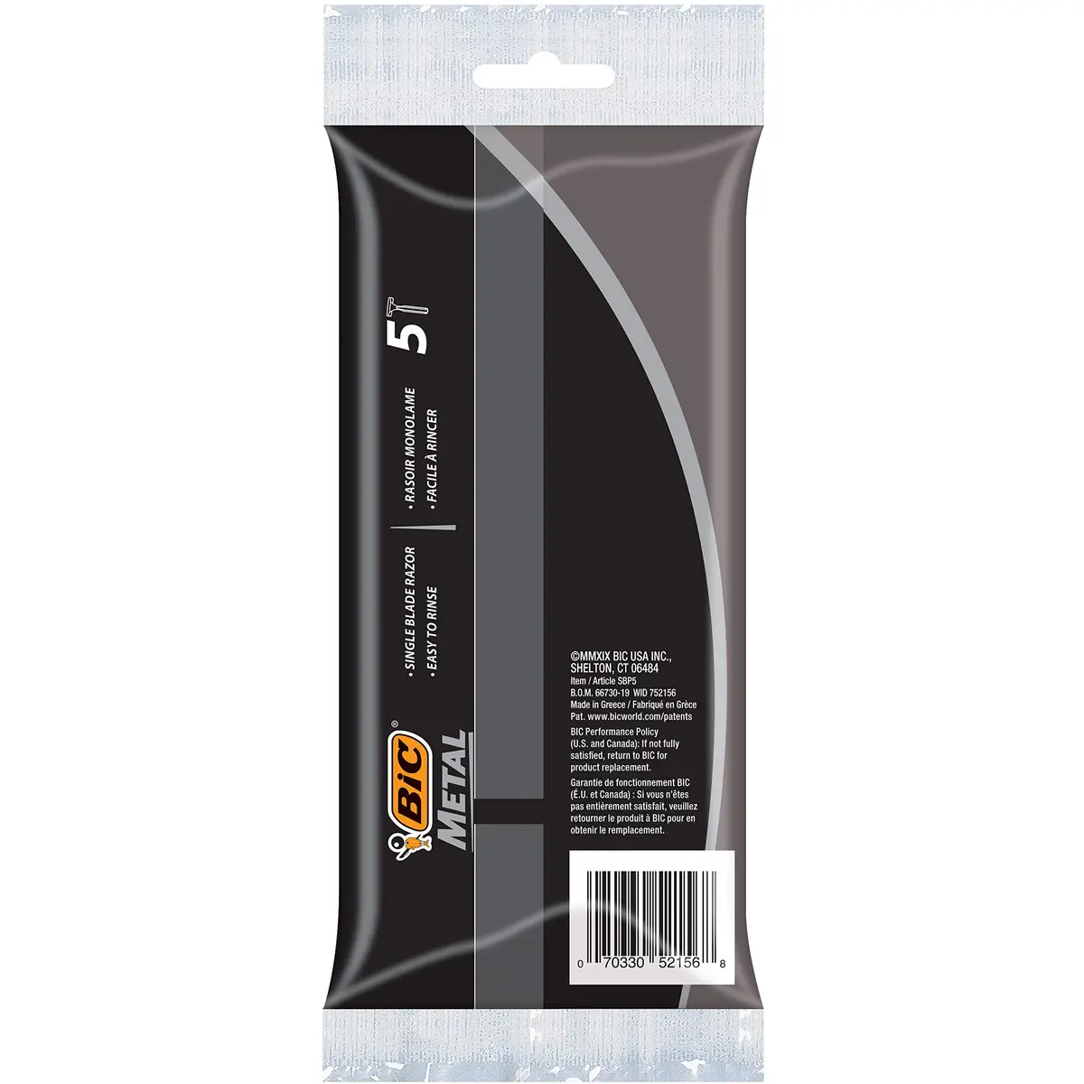 BIC Metal Men's Disposable Shaving Razors, 30 Count | Coarse & Curly Hair Friendly - view 4