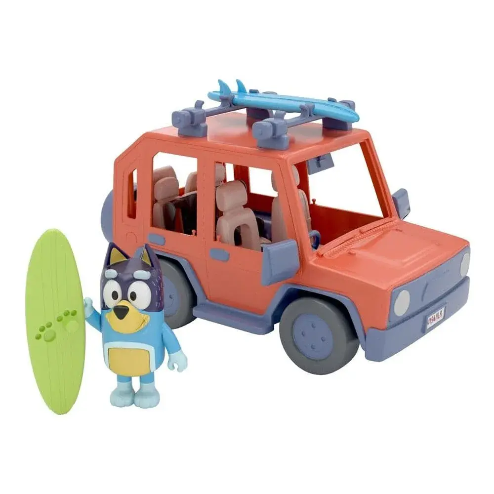 Bluey 4WD Family Vehicle with 1 Figure and 2 Surfboards | Customizable Car for Ages 3+ | 24.1cm (9.5in) Length - main product image
