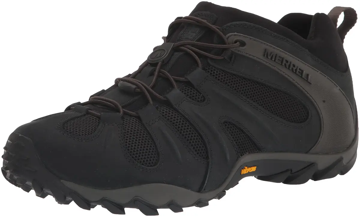 Merrell Mens CHAM 8 Stretch Hiking Shoe, Black,7 | Lightweight Outdoor Hiking Footwear - main product image
