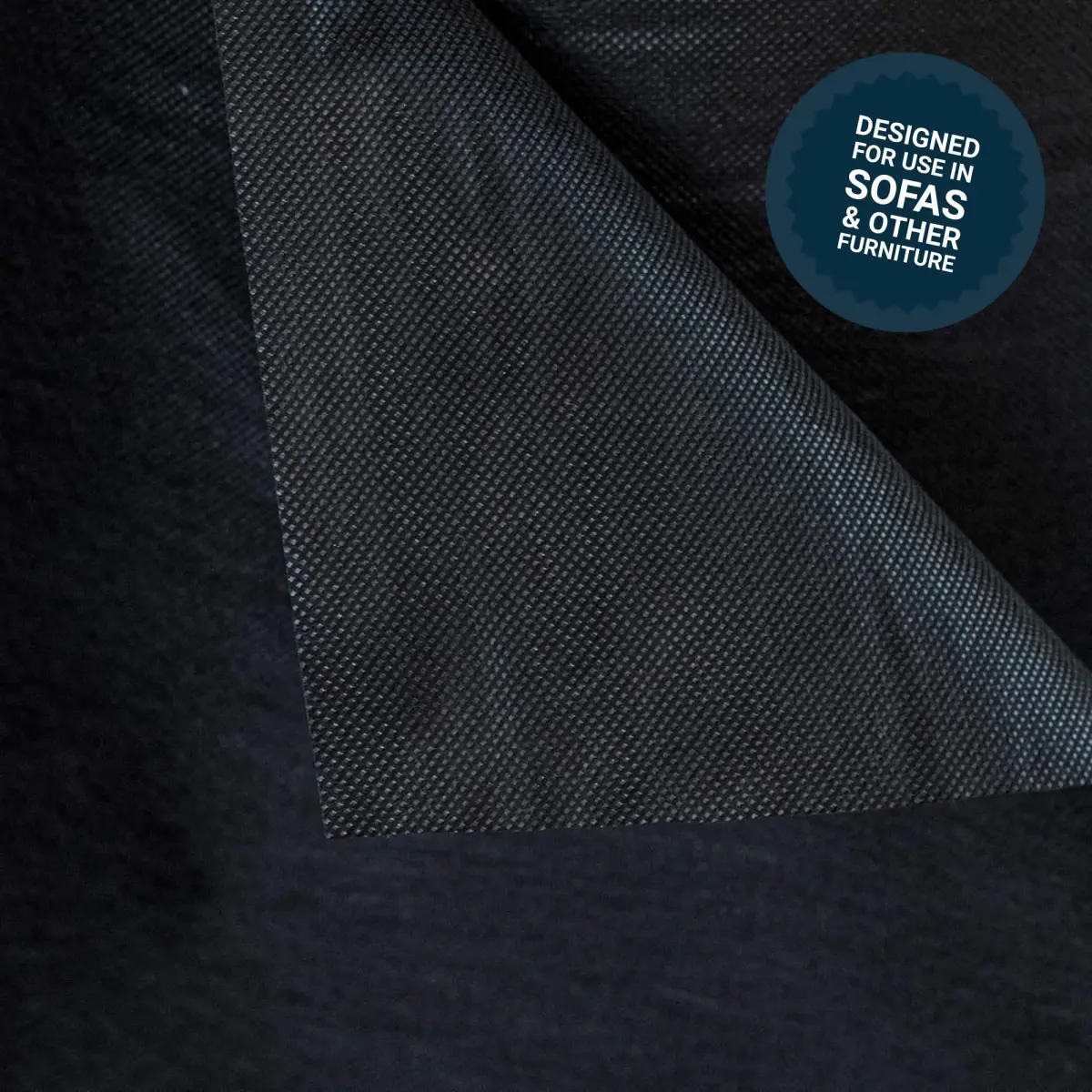 House2Home Black Upholstery Fabric Dust Cover 36 Inch | Commercial Quality Polypropylene - view 2