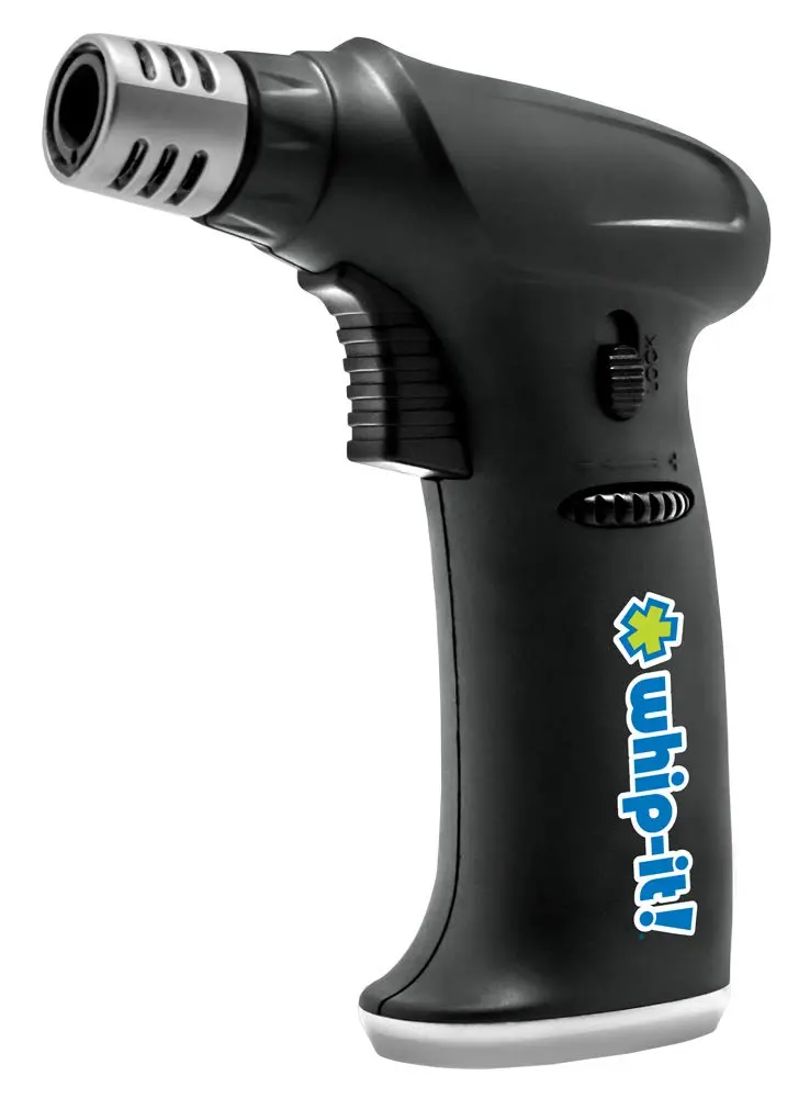 Whip-It! Stealth Torch Black - Kitchen Torch Lighter with Adjustable Flame & Safety Lock, Creme Brulee Torch for Cooking, Dessert, Baking - main product image