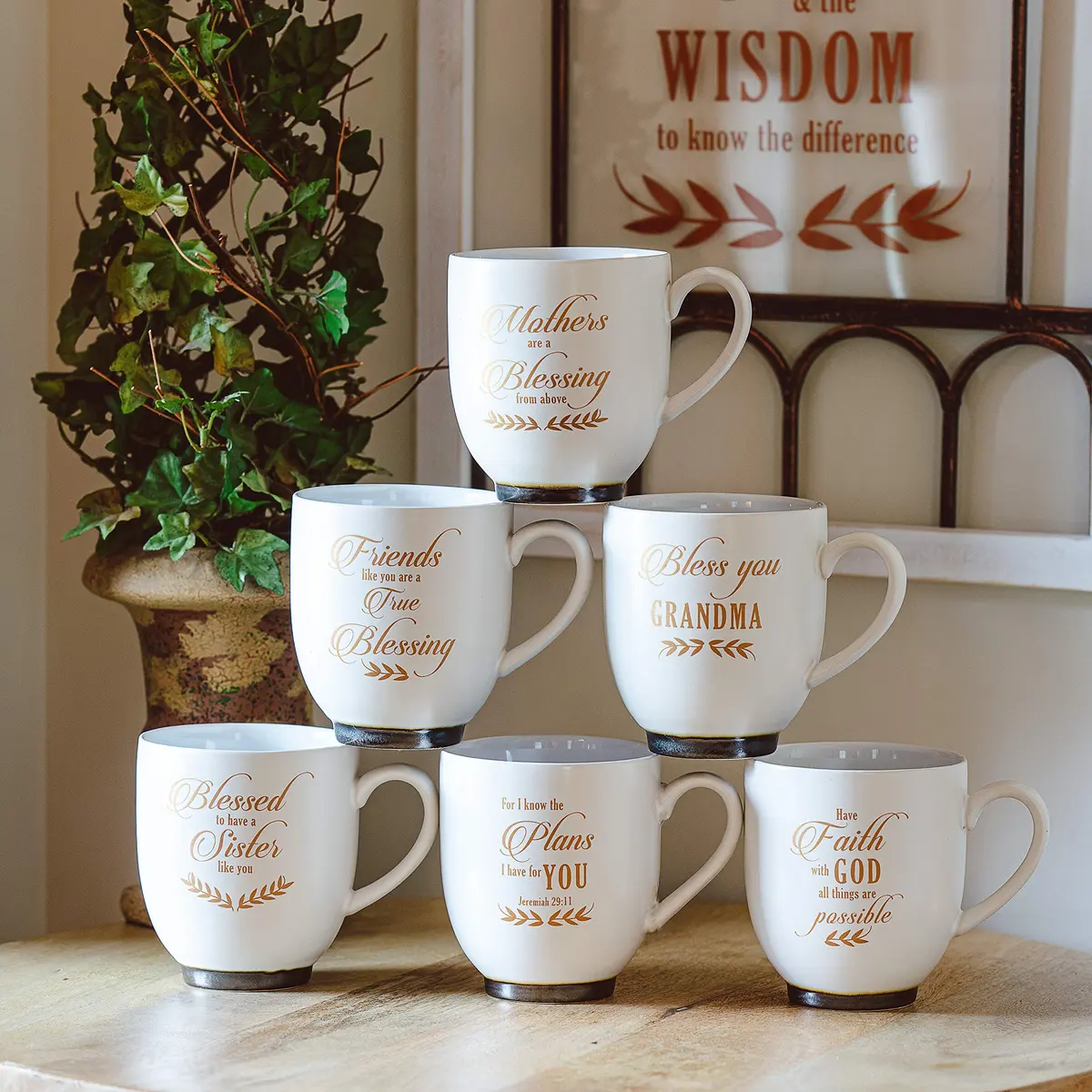Pavilion Gift Company Bless You Grandma 15.5oz Stoneware Coffee Cup Mug | Faith-Inspired Gift for Grandma - view 4