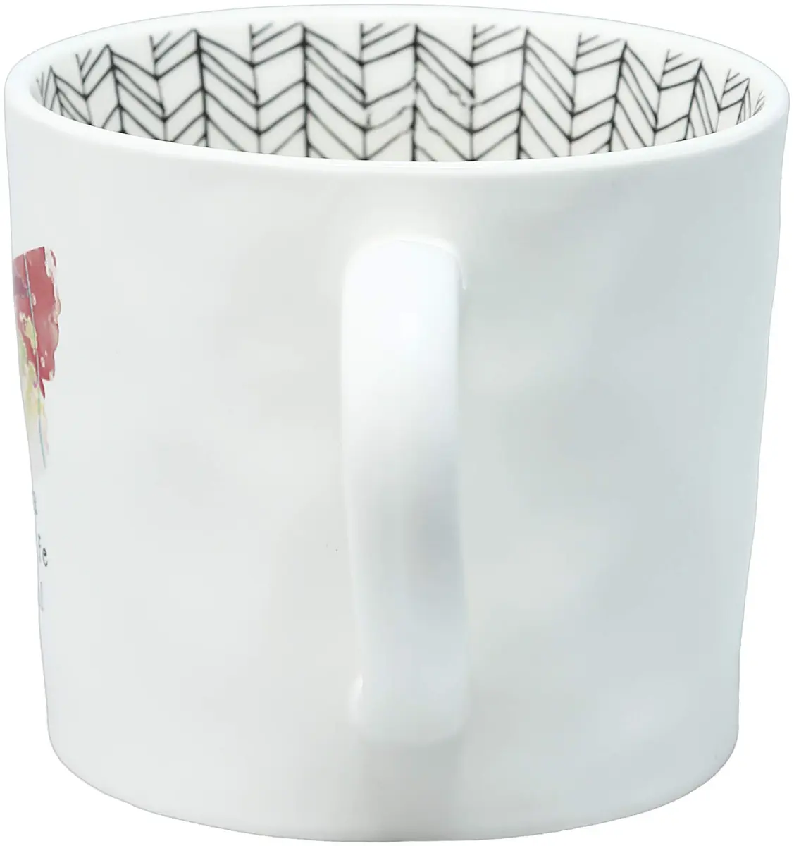 Pavilion Gift Company Grandma You Make Life Beautiful 16 Oz (473ml) Coffee Cup Mug | Debossed Butterfly Stripe - view 2