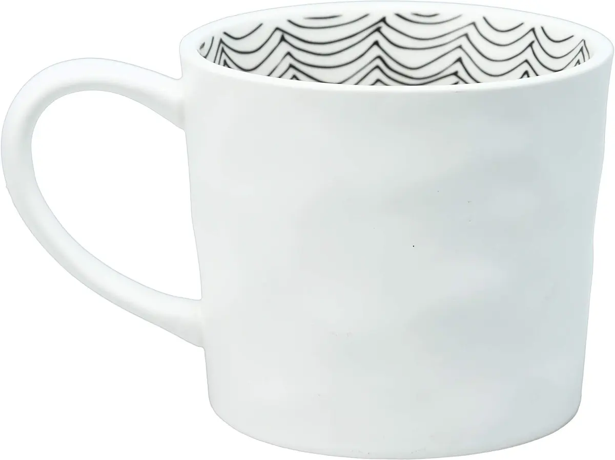 Pavilion Gift Company Nana Butterfly Rainbow Stripe Stoneware Coffee Mug 473ml (16 Oz) | Dishwasher Safe - view 4