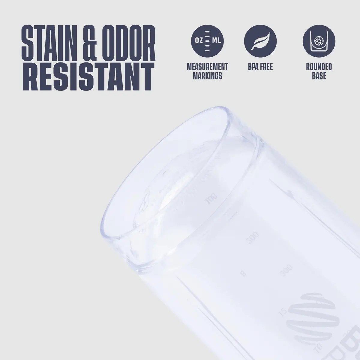 BlenderBottle Strada Shaker Bottle 28 oz (828 ml) White | Push-Button Flip Cap & BlenderBall Whisk - view 4