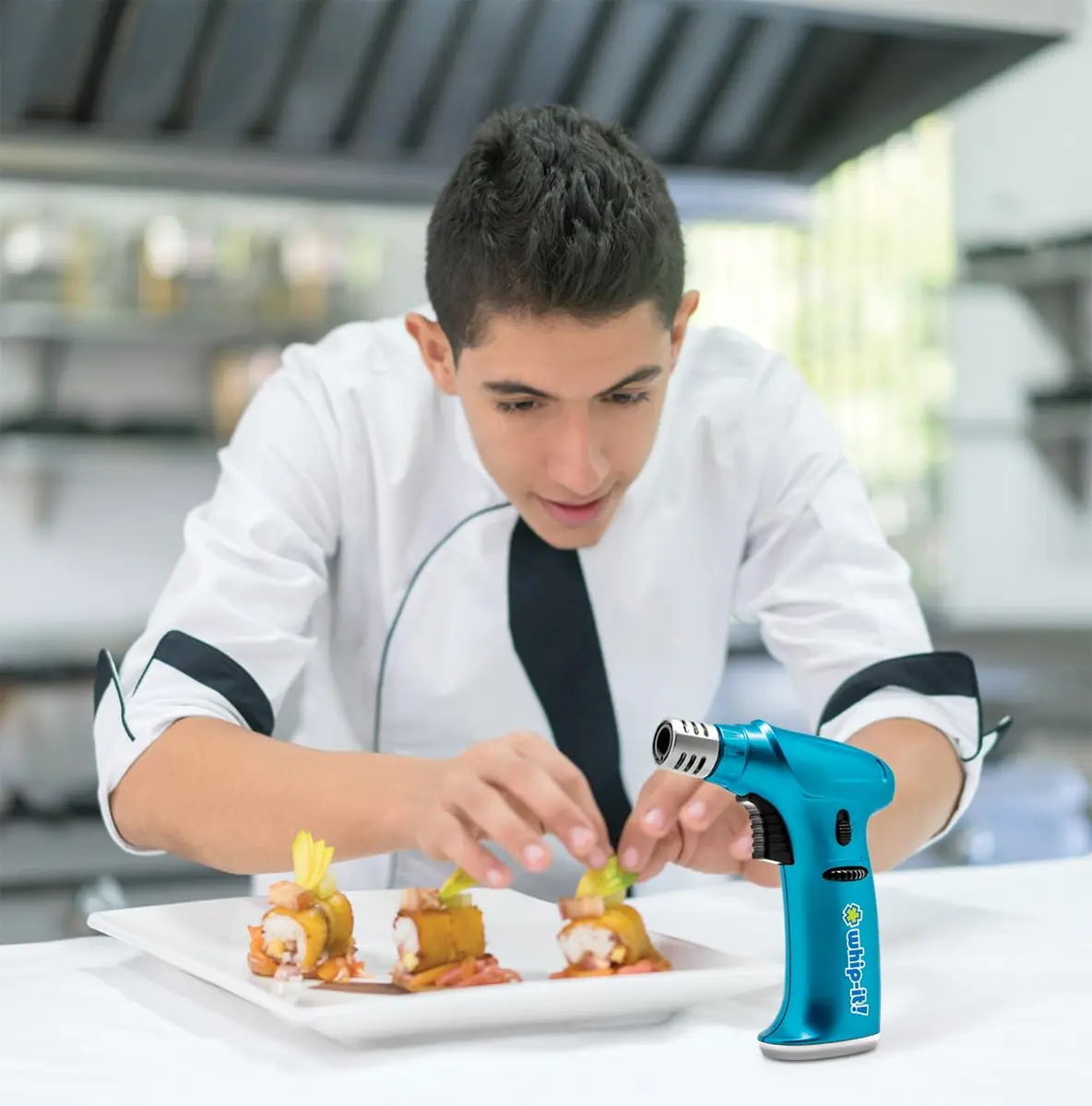 Whip-It! Stealth Torch Blue Kitchen Torch with Adjustable Flame & Safety Lock - view 4