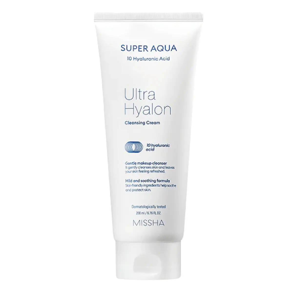 MISSHA Super Aqua Ultra Hyalron Cleansing Cream 200ml | Hydrating Deep Cleanser for Sensitive Skin - main product image