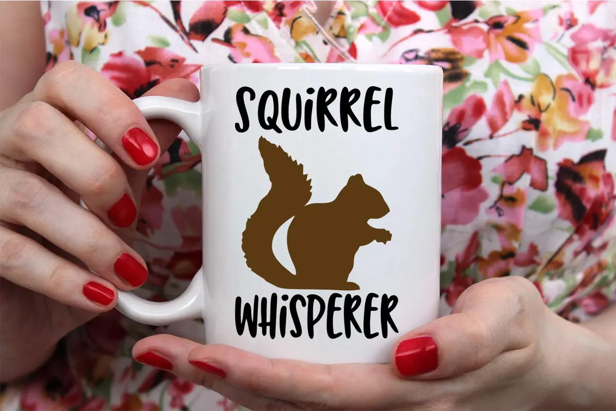 Funnwear Squirrel Whisperer 11oz (325ml) Coffee Mug | Funny Gag Gift for Friends, Husband, Wife, Dad, Papa - view 5
