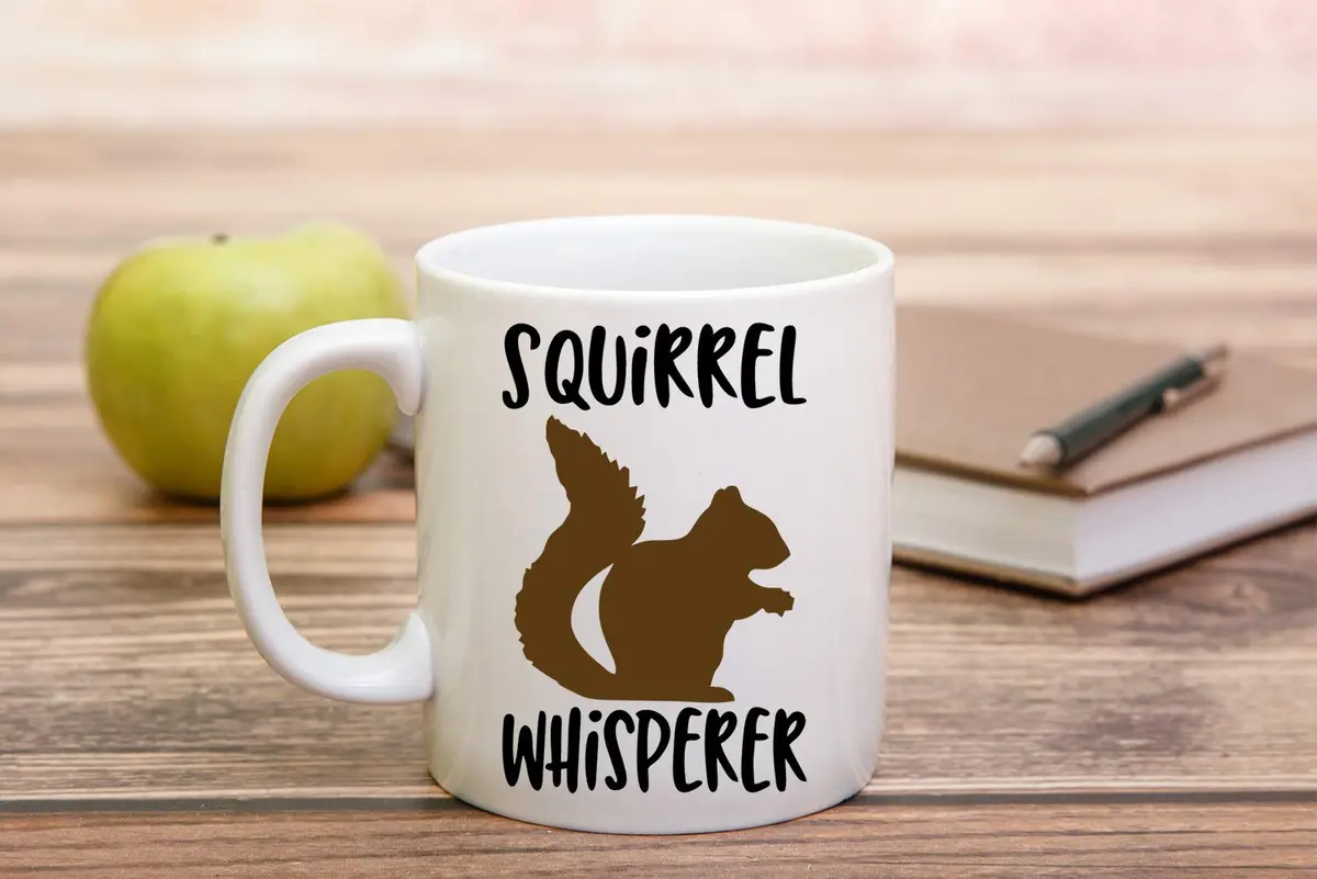 Funnwear Squirrel Whisperer 11oz (325ml) Coffee Mug | Funny Gag Gift for Friends, Husband, Wife, Dad, Papa - view 6
