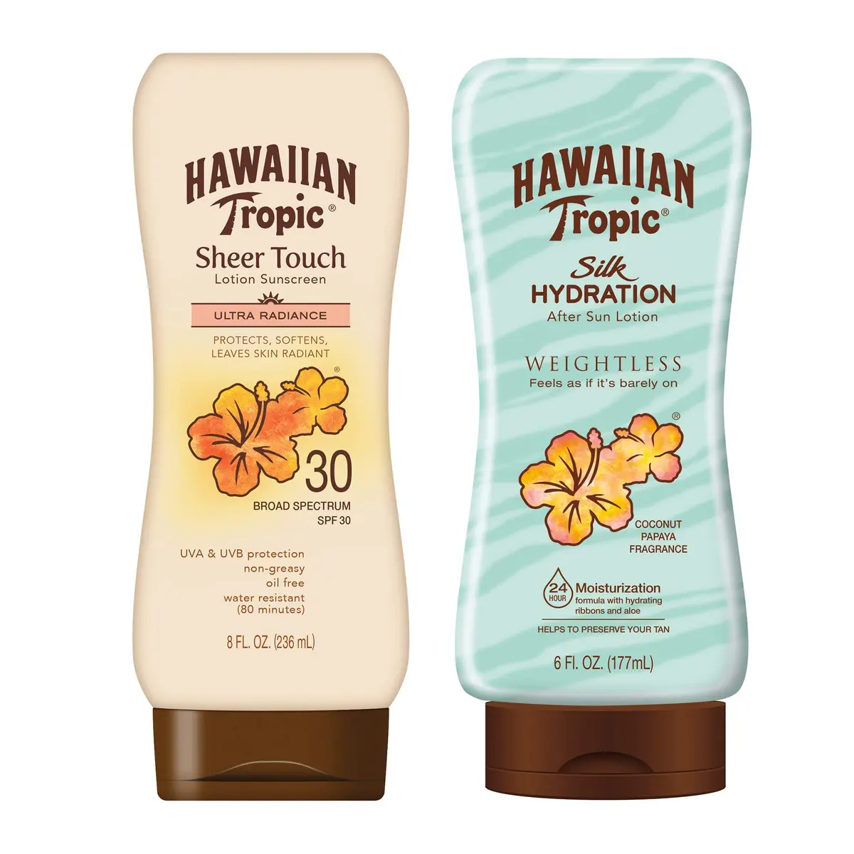 Hawaiian Tropic SPF 30 Broad Spectrum Sunscreen and After Sun Pack 156g (5.5 Fl Oz) | Water-Resistant 80 Min - main product image