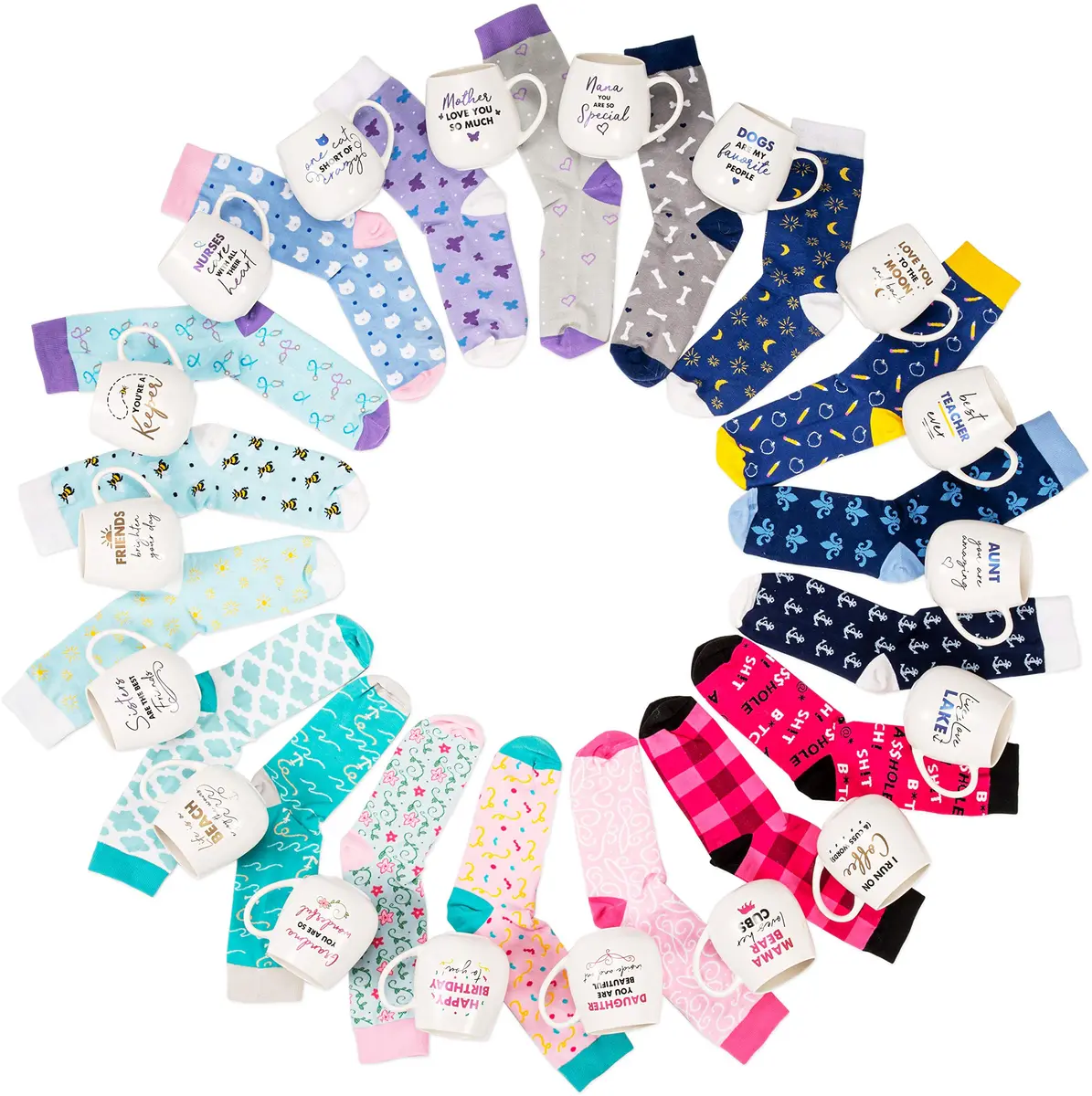 Pavilion Gift Company Dogs Are My Favorite People - Bone Socks & 15.5 Oz Coffee Cup Mug Gift Set - view 5