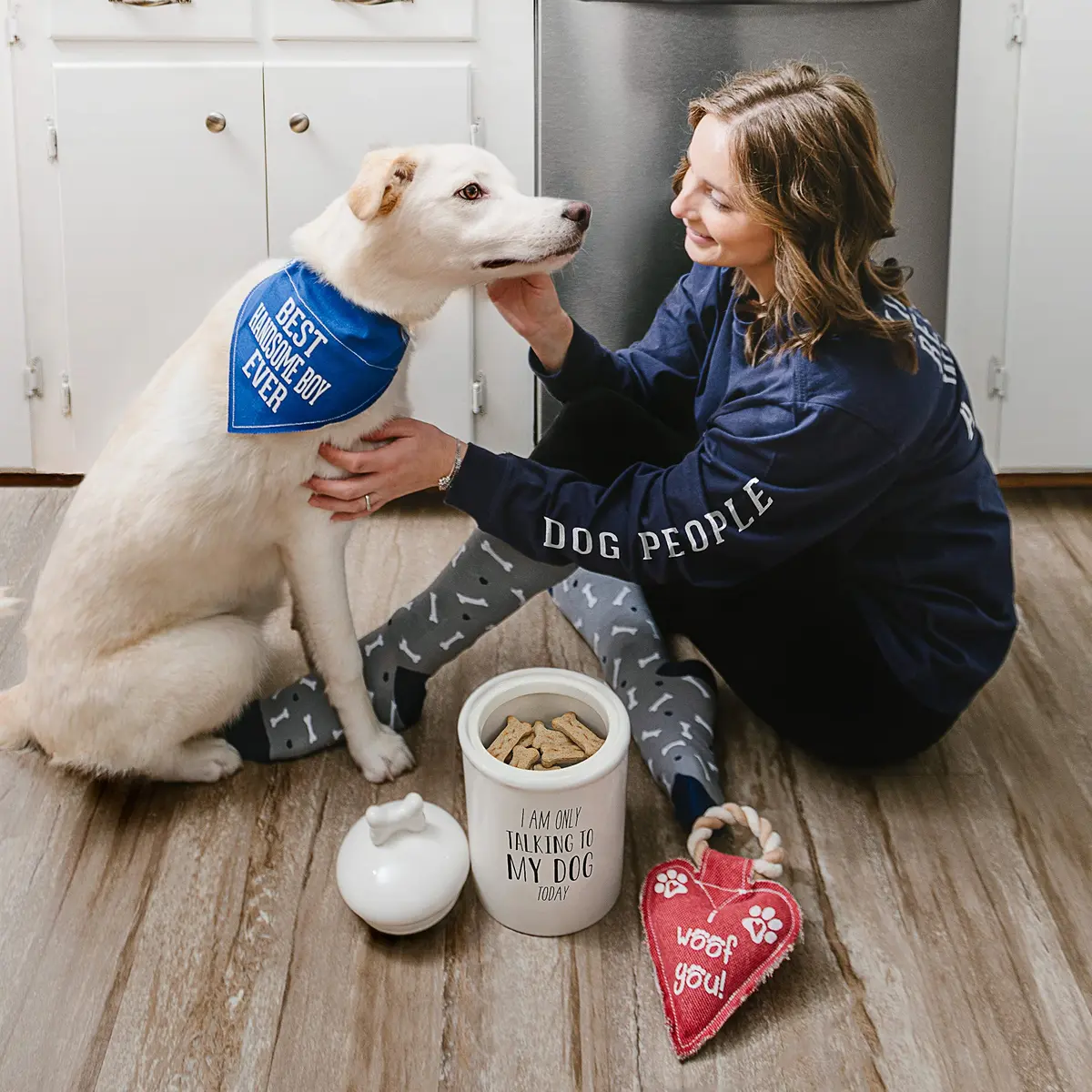 Pavilion Gift Company Dogs Are My Favorite People - Bone Socks & 15.5 Oz Coffee Cup Mug Gift Set - view 3