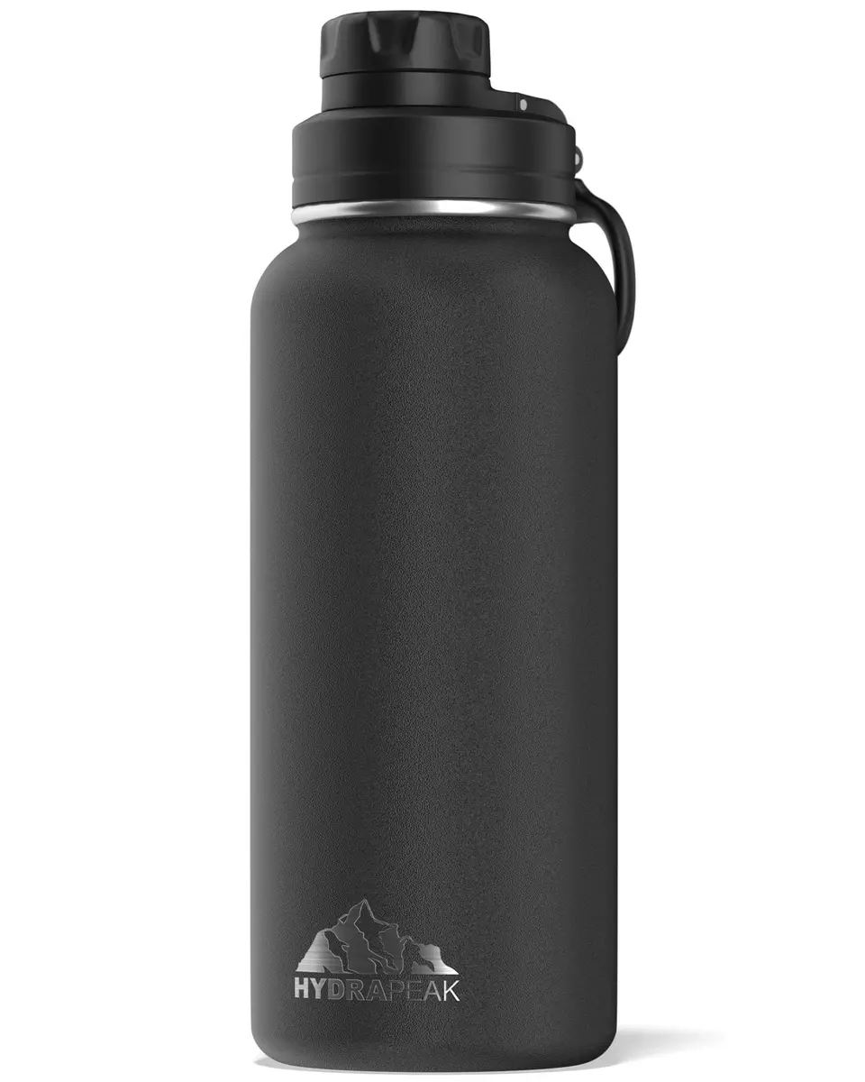 Hydrapeak 32oz Insulated Water Bottle with Chug Lid | Leak Proof Stainless Steel Bottle for Active Lifestyle - main product image