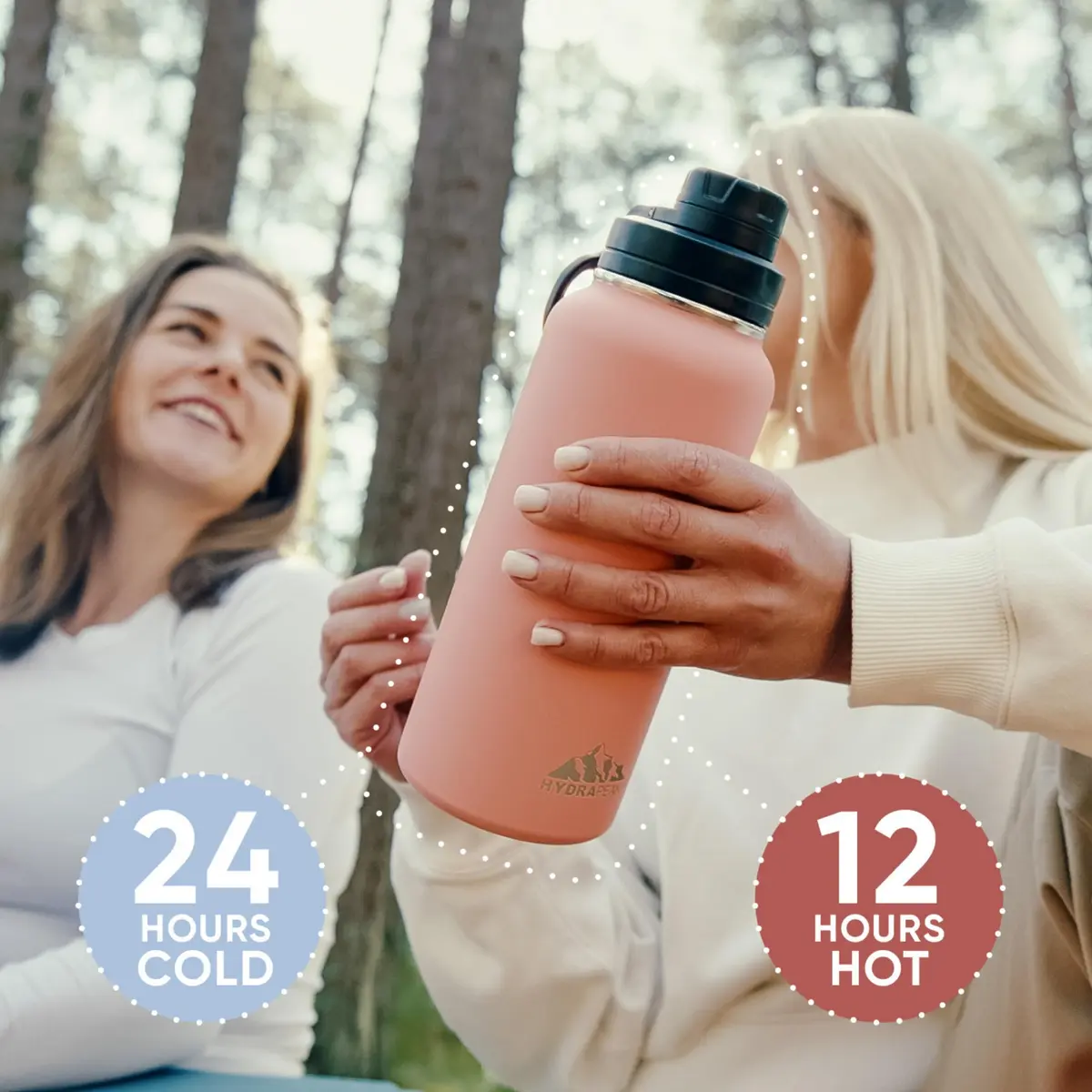 Hydrapeak 32oz Insulated Water Bottle with Chug Lid | Leak Proof Stainless Steel Bottle for Active Lifestyle - view 9