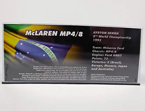 OPO 10 - Ayrton Senna McLaren MP4/8 1:43 | Formula 1 Collector Model - view 5