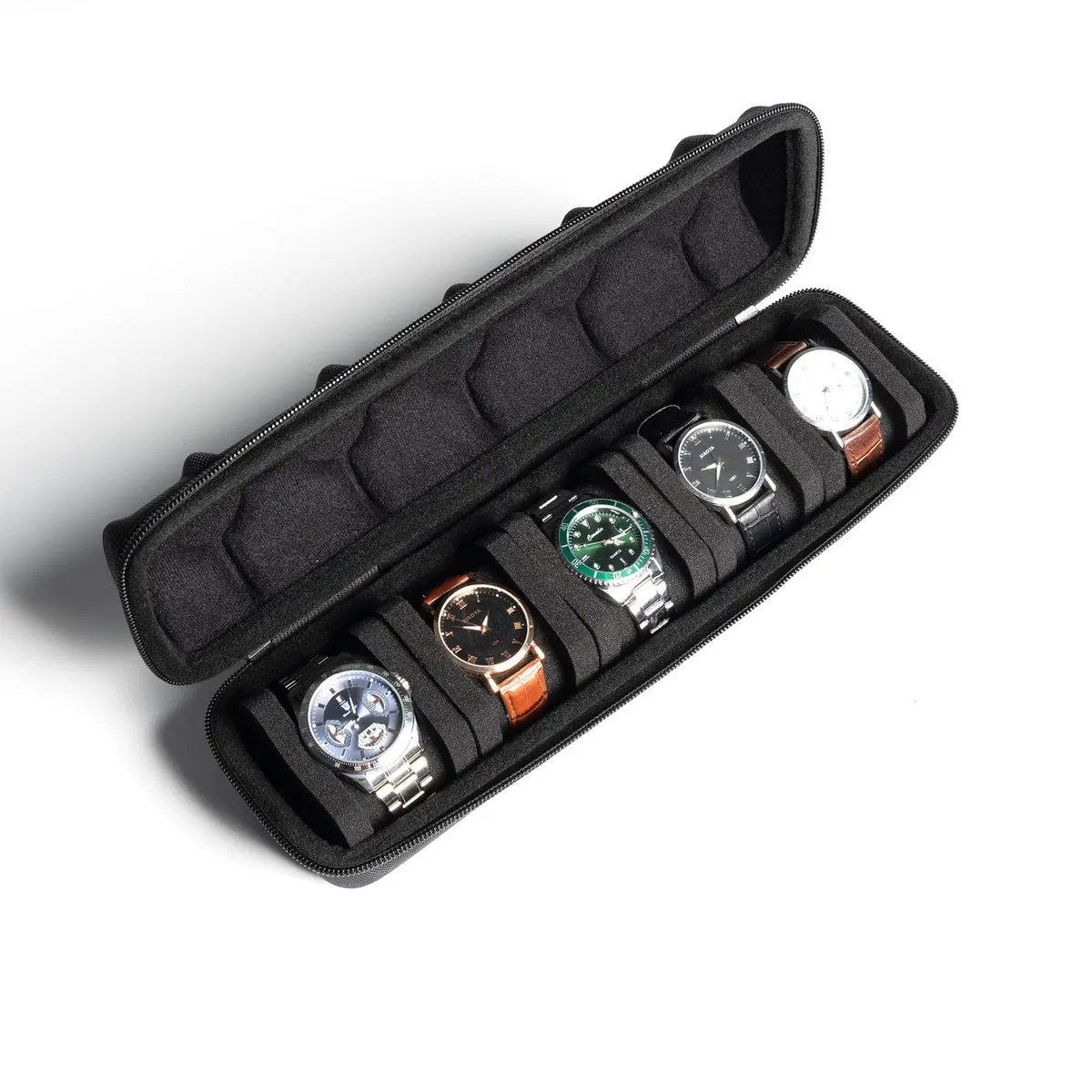 AUKURA Hard Watch Travel Case, 5 Slot | Compact & Durable Travel Organizer with Anti-Move Pillow - view 5