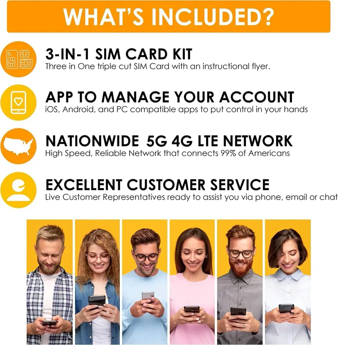 SpeedTalk Mobile Smartwatch SIM Card Kit - Triple Cut Nano/Micro/Standard for 4G Wearables | No Contract, No Credit Check - view 6
