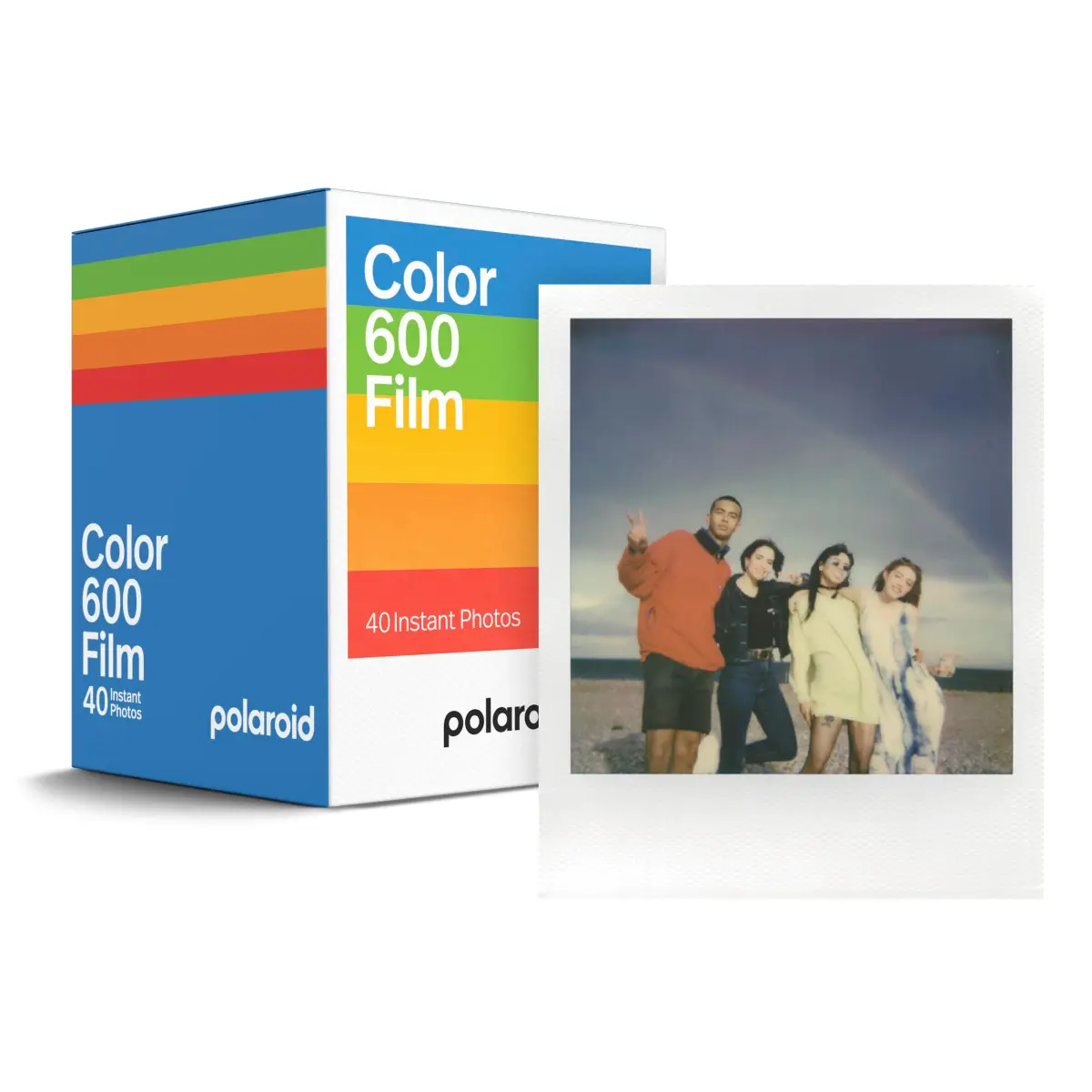 Polaroid 600 Color Instant Film 40 Photos (6013) | Classic White Frame, ISO 640 - main product image